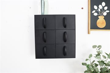 BLACK WEEK - Vægskab m/6 skuffer 52x48x22 cm